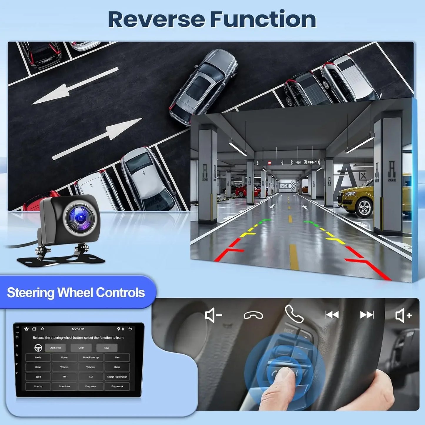 Car Stereo Radio Support Wireless CarPlay&Android Auto for Honda Civic 2006-2011 10" IPS Touch Screen Bluetooth/WiFi/Rear Camera