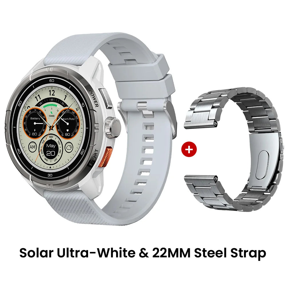HAYLOU Solar Ultra GPS Smart Watch 1.6” AMOLED Display 60Hz Refresh Rate Bluetooth Calls 5ATM Water Resistance Sports Smartwatc
