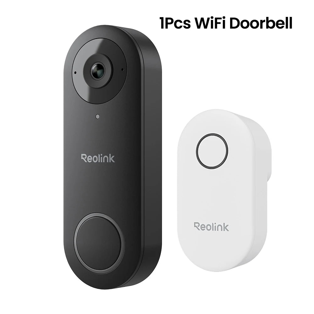 Reolink 2K+ Video Doorbell Smart Home Video Intercom Human Detection Support Alexa Door bell with Chime WiFi or PoE Options