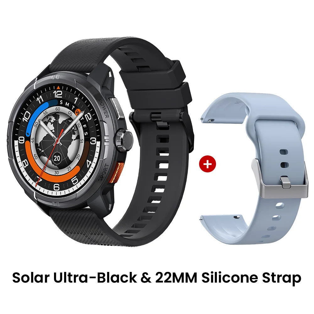 HAYLOU Solar Ultra GPS Smart Watch 1.6” AMOLED Display 60Hz Refresh Rate Bluetooth Calls 5ATM Water Resistance Sports Smartwatc
