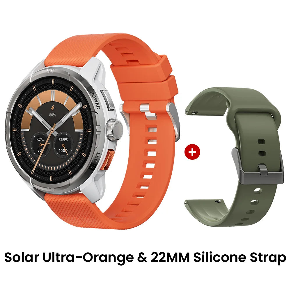 HAYLOU Solar Ultra GPS Smart Watch 1.6” AMOLED Display 60Hz Refresh Rate Bluetooth Calls 5ATM Water Resistance Sports Smartwatc