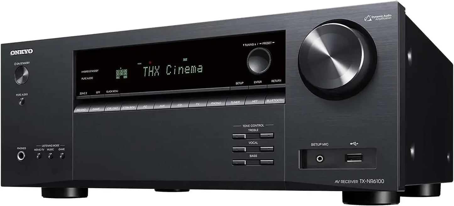 TX-NR6100 7.2 Channel 8K Smart AV Receiver - THX Certified, Works with Sonos Certified,
