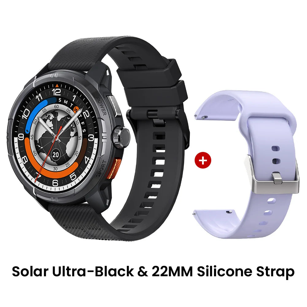 HAYLOU Solar Ultra GPS Smart Watch 1.6” AMOLED Display 60Hz Refresh Rate Bluetooth Calls 5ATM Water Resistance Sports Smartwatc