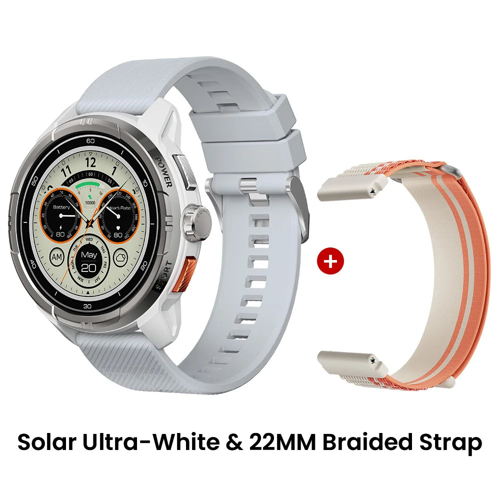 HAYLOU Solar Ultra GPS Smart Watch 1.6” AMOLED Display 60Hz Refresh Rate Bluetooth Calls 5ATM Water Resistance Sports Smartwatc
