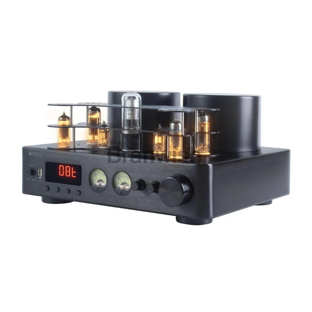 200W+200W High Power Hifi Fever Tube Amplifier Pre-stage Auido Speaker Bluetooth 5.0 Support 4-8Ω speaker Amplifier Home Theater