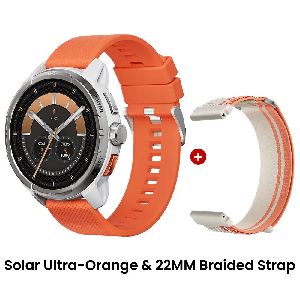 HAYLOU Solar Ultra GPS Smart Watch 1.6” AMOLED Display 60Hz Refresh Rate Bluetooth Calls 5ATM Water Resistance Sports Smartwatc