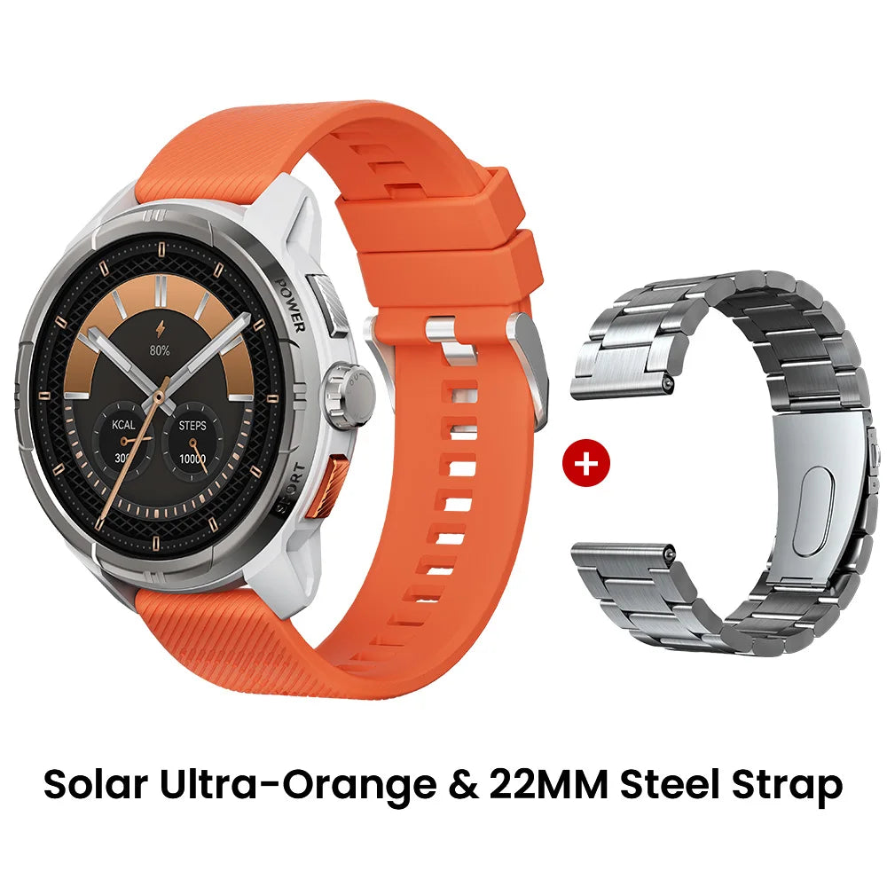 HAYLOU Solar Ultra GPS Smart Watch 1.6” AMOLED Display 60Hz Refresh Rate Bluetooth Calls 5ATM Water Resistance Sports Smartwatc