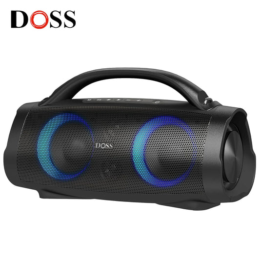 DOSS Portable Bluetooth Speaker Powerful 100W Stereo Sound Bass Subwoofer Sound Box TWS IPX6 Waterproof Outdoor Wireless Speaker
